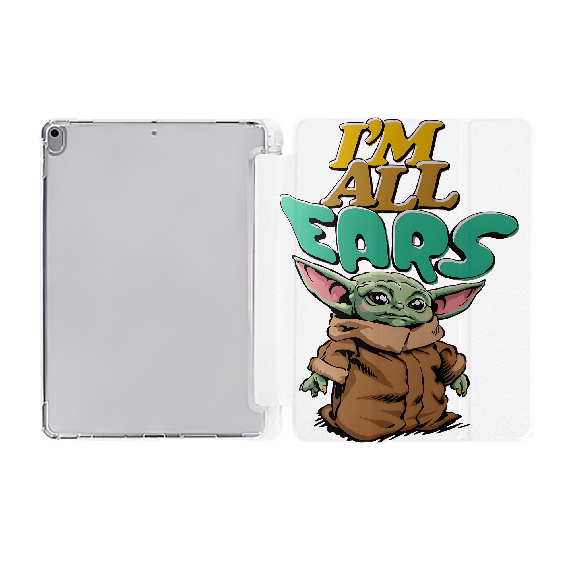 （画像用） スター・ウォーズ Star Wars IPad ケース ペン収納付き 三つ折りスタンド PUレザー×シリコン 対応機種9.5/10.5/10.9インチ